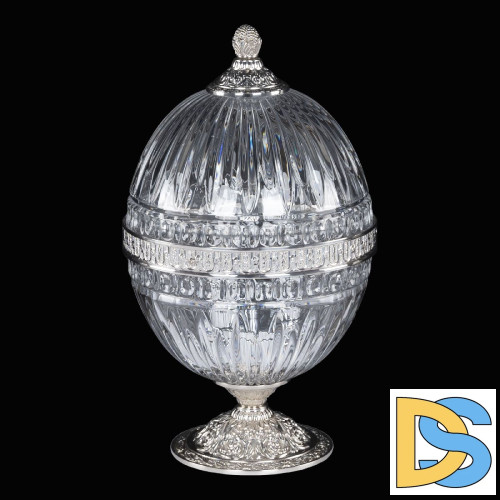 Настольная лампа Bohemia Ivele Crystal 5680L/18 Ni Clear/M-1G