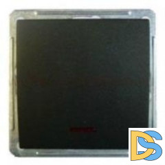 Выключатель 2-полюсный 1-клавишный с индикацией 16А, Черный бархат, серия Wessen 59, Schneider Electric