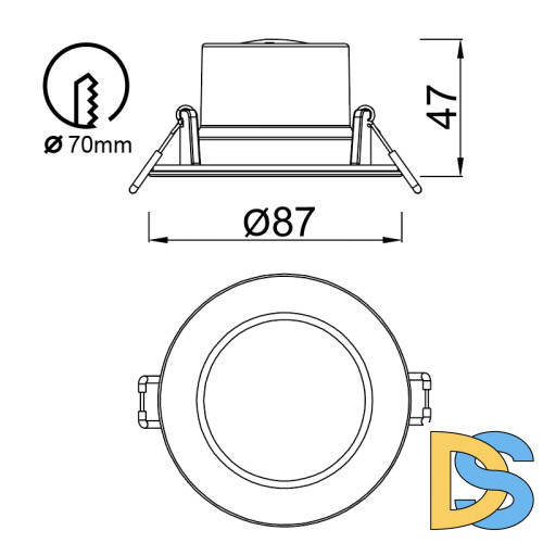 Встраиваемый светильник Mantra Yucatan 8848