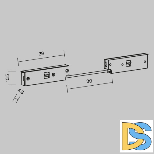 Коннектор питания угловой Maytoni Levity TRA184CPC-1B-7.5