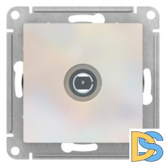 Розетка телевизионная единственная ТV, Жемчуг, серия Atlas Design, Schneider Electric