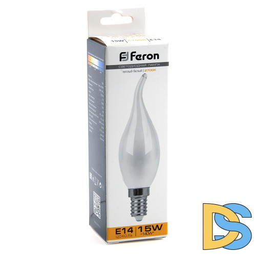 Лампа светодиодная Feron LB-718 Свеча на ветру E14 15 2700K 38260