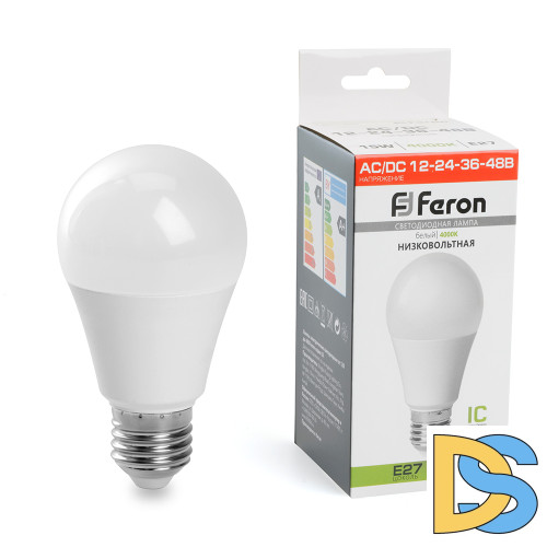 Лампа светодиодная низковольтная Feron LB-194 Шар E27 15W 4000K 48730