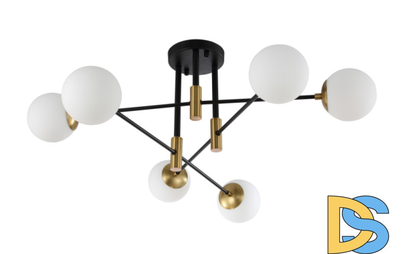 Потолочная люстра Crystal Lux Fidel FIDEL PL6 BLACK