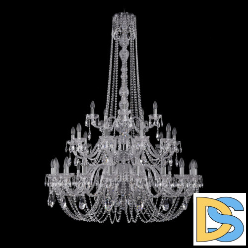 Подвесная люстра Bohemia Ivele Crystal 1402/20+10+5/400/h-158/3d Ni