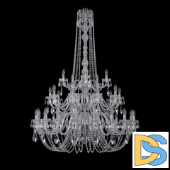 Подвесная люстра Bohemia Ivele Crystal 1402/20+10+5/400/h-158/3d Ni