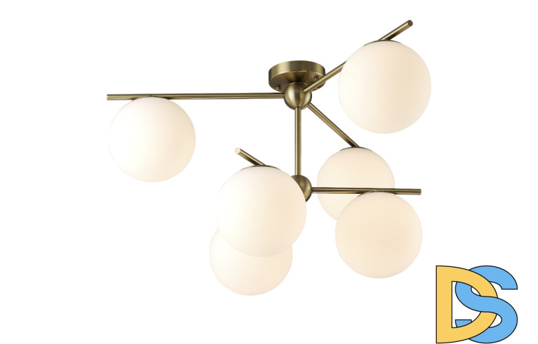 Потолочная люстра Crystal Lux FELIZ SP-PL6 BRONZE/WHITE