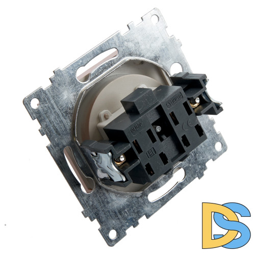 Розетка 1-местная б/з с защитной шторкой Stekker Катрин 39595