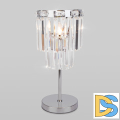 Настольная лампа Eurosvet Elegante 01136/1 хром/прозрачный хрусталь Strotskis a060647