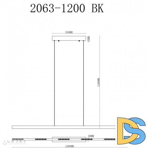 Подвесная люстра iLedex Vision 2063-1200 BR