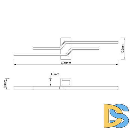 Настенный светильник Escada Rail 10219/2LED Black