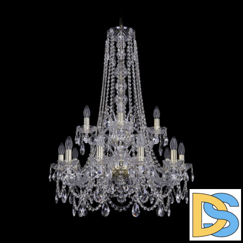 Подвесная люстра Bohemia Ivele Crystal 1411/10+5/240/h-94/2d G