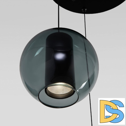 Подвесной светильник Eurosvet Cobble 50258/3 LED дымчатый/бирюзовый a064555