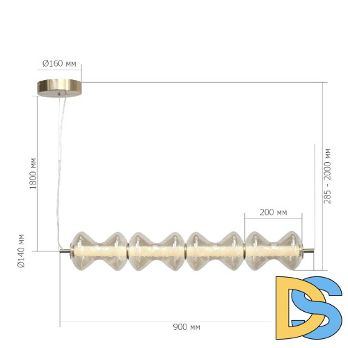 Подвесной светильник ST Luce Spine SL6136.223.01
