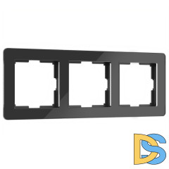 Рамка на 3 поста Werkel Acrylic черный 4690389184888 W0032708