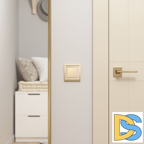 Рамка на 1 пост Werkel Baguette (айвори W0012851