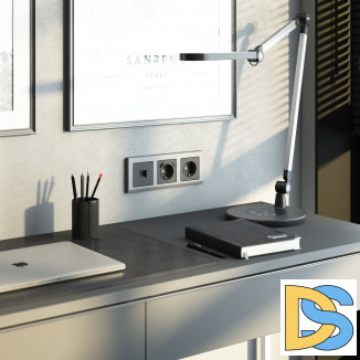 Рамка на 3 поста Stark (серебряный матовый) W0031865