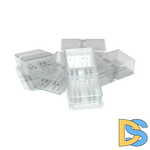 Комплект прямых коннекторов Apeyron для светодиодной ленты 220В smd5050 60д/м 5шт AC-03