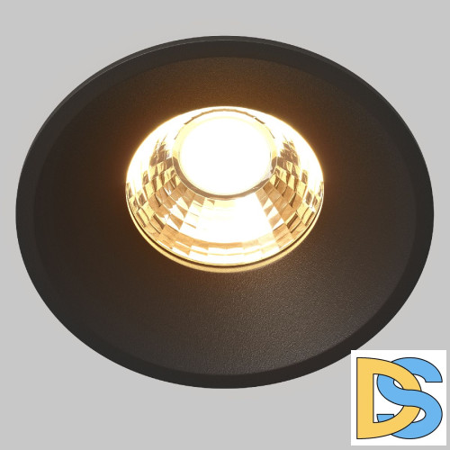 Встраиваемый светильник Maytoni Round DL058-12W2.7K-B