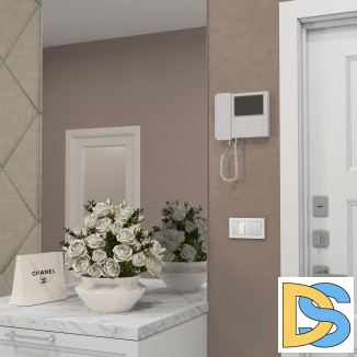 Выключатель двухклавишный с подсветкой (белый) W1220101