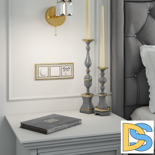 Перекрестный Выключатель одноклавишный Werkel (белый) W1113001