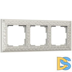 Рамка на 3 поста Werkel (жемчужный) WL07-Frame-03