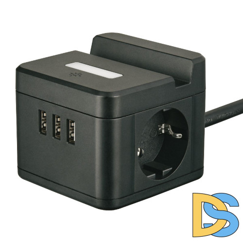 Удлинитель Uniel S-GCD2-1,5SBUH BLACK UL-00011252