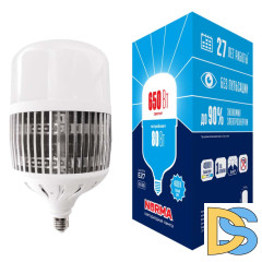 Лампа LED сверхмощная Volpe E27 80W 4000K матовая LED-M80-80W/4000K/E27/FR/NR UL-00006795