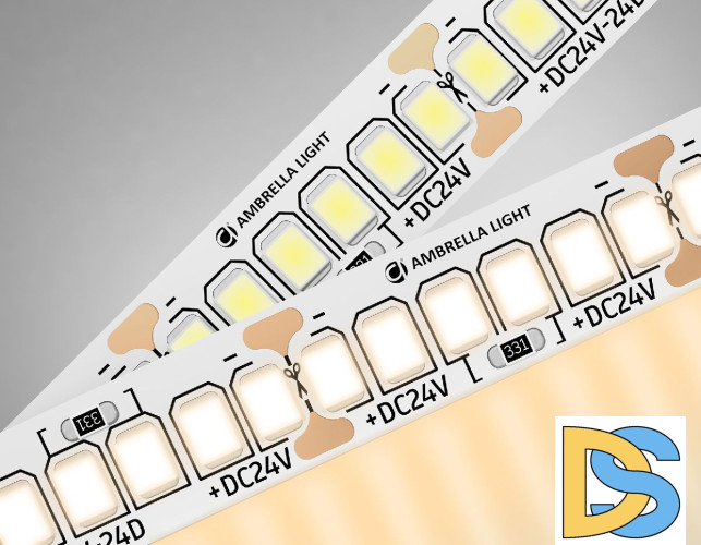 Светодиодная лента Ambrella Light LED Strip 24В 2835 20Вт/м 3000K 5м IP20 GS3401