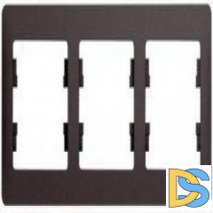 Рамка 3-ая (тройная), Графит, серия Glossa, Schneider Electric