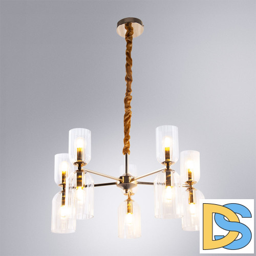 Подвесная люстра Arte Lamp Charm A1623LM-10GO