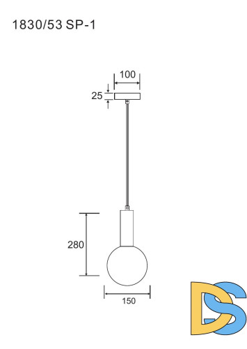 Подвесной светильник Divinare Eterno 1830/53 SP-1