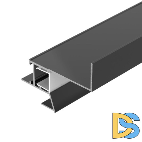 Алюминиевый профиль Arlight СEIL-S18-SHADOW-SIDE-3000 ANOD BLACK 047639
