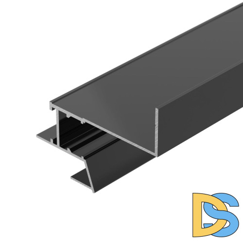 Алюминиевый профиль Arlight СEIL-S18-SHADOW-SIDE-3000 ANOD BLACK 047639
