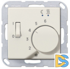 Регулятор температуры пола с выносным датчиком Jung ECO Profi 10А Слоновая кость