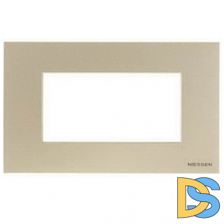 Рамка итальянский стандарт 4 модуля ABB Zenit Шампань