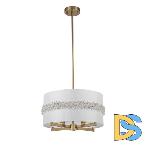 Люстра на штанге Indigo Effetto 13030/4R Brass V000514