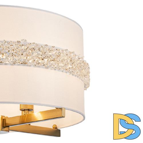 Люстра на штанге Indigo Effetto 13030/4R Brass V000514