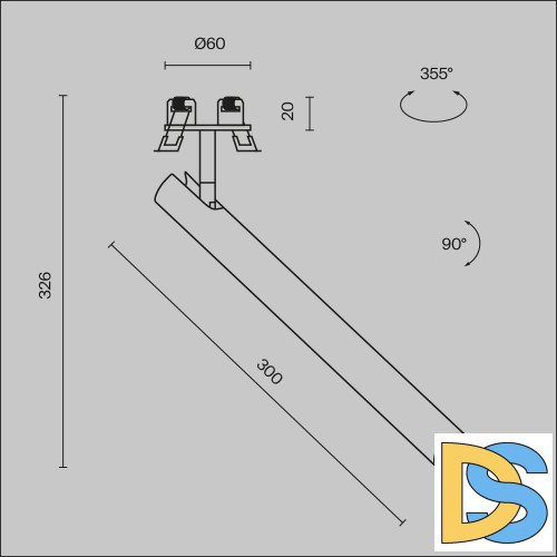 Встраиваемый спот Maytoni Focus T C141RS-L300-6W4K-BBS