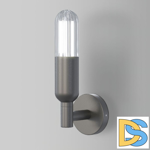 Уличный настенный светильни Elektrostandard Isida 35165/U серый 4690389194122 a062883