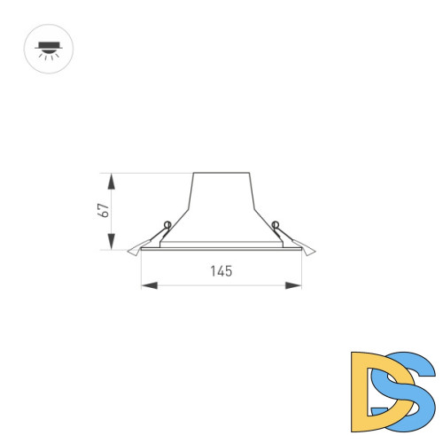 Встраиваемый светильник Arlight IM-Storm-R145-15W Day4000-MIX 032432