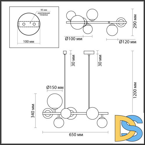 Подвесная люстра Odeon Light TOVI 4818/7