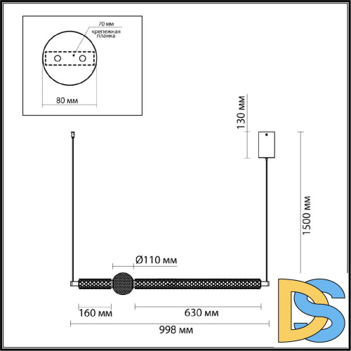 Подвесной светильник Odeon Light Crystal 5008/28L