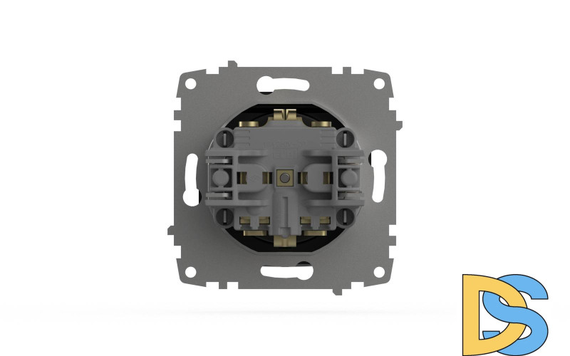 Розетка с крышкой и заземлением ELBI Zena Vega 609-014800-218