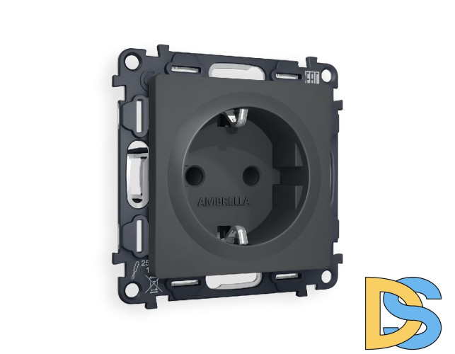 Комплект механизма розетки с/з со шторками Ambrella Volt Alfa MA907010