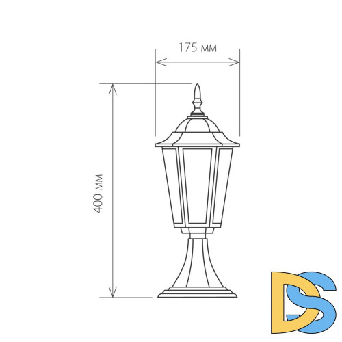 Уличный светильник Elektrostandard 1004S черное золото 4690389085727