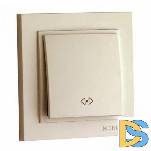 Выключатель одноклавишный перекресный Mono Electric Despina 10А 250В крем 102-170025-112