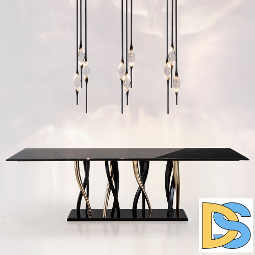 Подвесной светильник Delight Collection Pezzo OM82113-9 pearl black