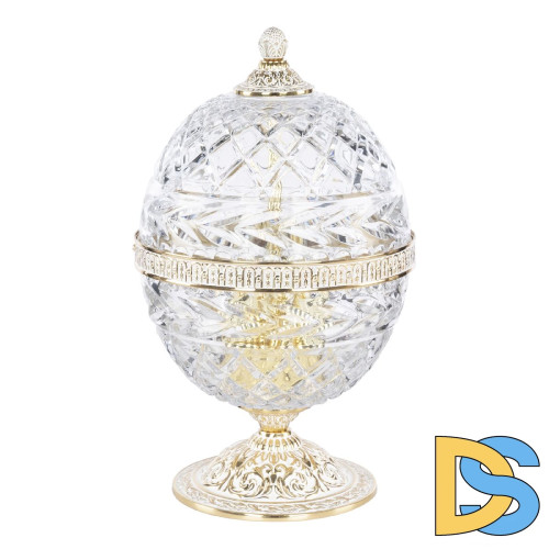 Настольная лампа Bohemia Ivele Crystal 5680L/20 GW Clear/M-1F