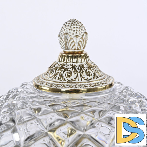 Настольная лампа Bohemia Ivele Crystal 5680L/20 GW Clear/M-1F